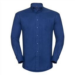 Afbeelding van RUS Men LSL Clas. Oxford Shirt, Bright Royal, S