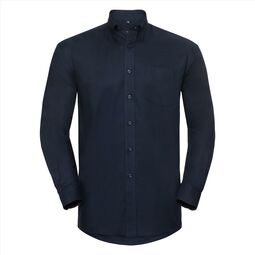 Afbeelding van RUS Men LSL Clas. Oxford Shirt, Bright Navy, S