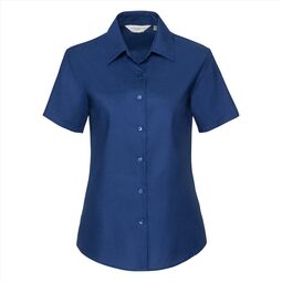 Afbeelding van RUS Ladies Shortsleeve Clas. Oxford Shirt, Bright Royal, S