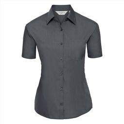 Afbeelding van RUS Ladies SS Clas. Polycot. Pop. Shirt, Convoy Grey, S