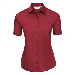 Afbeelding van RUS Ladies SS Clas. Polycot. Pop. Shirt, Clas. Red, S