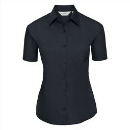 Afbeelding van RUS Ladies SS Clas. Polycot. Pop. Shirt, French Navy, S