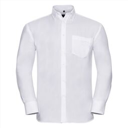 Afbeelding van RUS Men LSL Clas. Ultimate Non-Iron Shirt, White, S