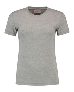 Afbeelding van L&S T-shirt iTee SS for her | Grey Heather | XL