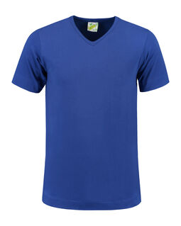 Afbeelding van L&S T-shirt V-neck cot/elast SS for him | Royal Blue | 3XL