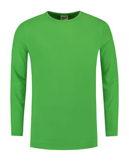 Afbeelding van L&S T-shirt Crewneck cot/elast LS for him | Lime | 3XL