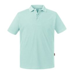 Afbeelding van RUS Mens Pure Organic Polo, Aqua, S