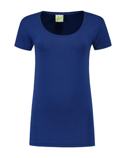 Afbeelding van L&S T-shirt Crewneck cot/elast SS for her | Royal Blue | XXL