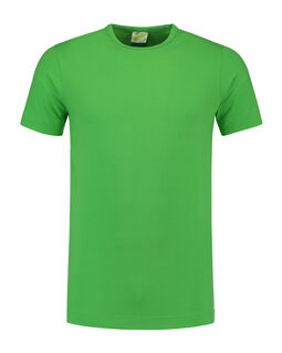 Afbeelding van L&S T-shirt Crewneck cot/elast SS for him | Lime | 3XL