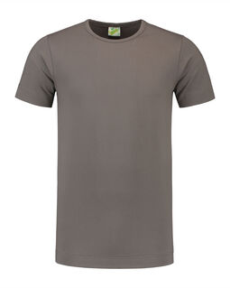 Afbeelding van L&S T-shirt Crewneck cot/elast SS for him | Pearl Grey | 3XL