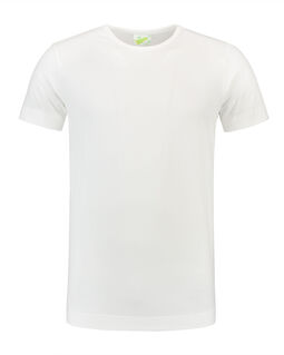 Afbeelding van L&S T-shirt Crewneck cot/elast SS for him | White | 3XL