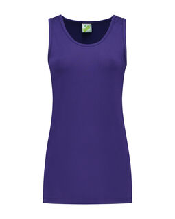 Afbeelding van L&S Tanktop cot/elast for her | Purple | XXL