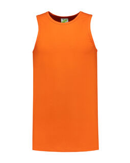 Afbeelding van L&S Tanktop cot/elast for him | Orange | 3XL