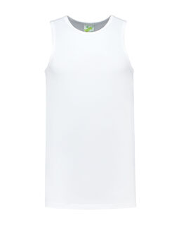 Afbeelding van L&S Tanktop cot/elast for him | White | 3XL