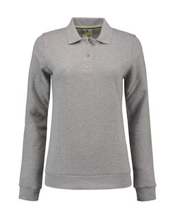 Afbeelding van L&S Polosweater for her | Grey Heather | XXL