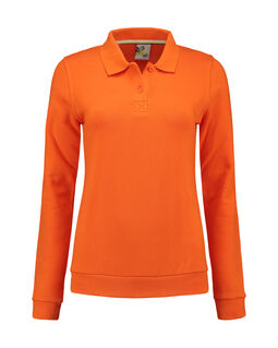 Afbeelding van L&S Polosweater for her | Orange | XXL