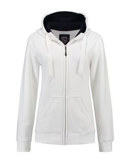 Afbeelding van L&S Heavy Sweater Hooded Cardigan for her | White | XXL