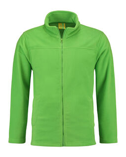 Afbeelding van L&S Polar Fleece Cardigan for him | Lime | 3XL