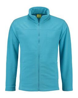 Afbeelding van L&S Polar Fleece Cardigan for him | Turquoise | 3XL