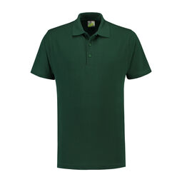Afbeelding van L&S Polo Basic Mix SS for him | Forest Green | 3XL