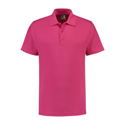 Afbeelding van L&S Polo Basic Mix SS for him | Fuchsia | 3XL