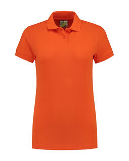 Afbeelding van L&S Polo Basic Mix SS for her | Orange | XXL