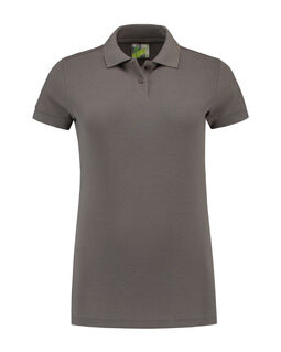 Afbeelding van L&S Polo Basic Mix SS for her | Pearl Grey | XXL