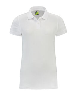 Afbeelding van L&S Polo Basic Mix SS for her | White | XXL