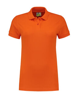 Afbeelding van L&S Polo Basic SS for her | Orange | XXL