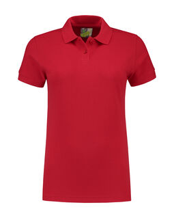Afbeelding van L&S Polo Basic SS for her | Red | XXL