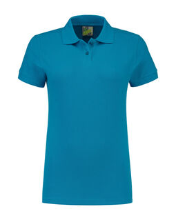 Afbeelding van L&S Polo Basic SS for her | Turquoise | XXL