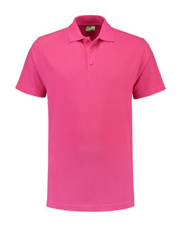 Afbeelding van L&S Polo Basic SS for him | Fuchsia | XXL