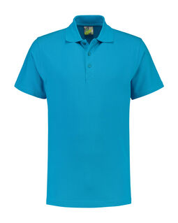 Afbeelding van L&S Polo Basic SS for him | Turquoise | XXL