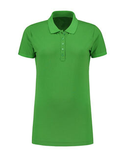 Afbeelding van L&S Polo Basic Cot/Elast SS for her | Lime | XXL