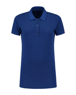 Afbeelding van L&S Polo Basic Cot/Elast SS for her | Royal Blue | XXL