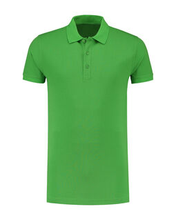 Afbeelding van L&S Polo Basic Cot/Elast SS for him | Lime | 3XL