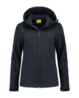 Afbeelding van L&S Jacket Hooded Softshell for her | Dark Navy | XXL
