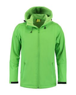 Afbeelding van L&S Jacket Hooded Softshell for him | Lime | 3XL