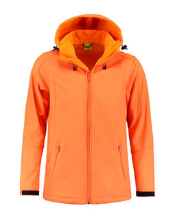 Afbeelding van L&S Jacket Hooded Softshell for him | Orange | 3XL