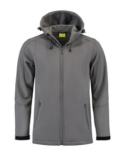 Afbeelding van L&S Jacket Hooded Softshell for him | Pearl Grey | 3XL