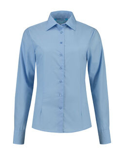 Afbeelding van L&S Shirt Poplin Mix LS for her | Light Blue | 3XL