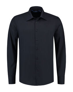 Afbeelding van L&S Shirt Poplin Mix LS for him | Dark Navy | 6XL