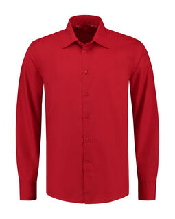 Afbeelding van L&S Shirt Poplin Mix LS for him | Red | 6XL