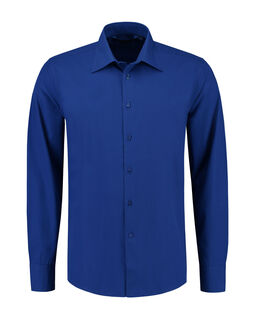 Afbeelding van L&S Shirt Poplin Mix LS for him | Royal Blue | 6XL