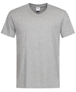 Afbeelding van Stedman T-shirt V-Neck Classic-T SS for him | Grey Heather | XXL