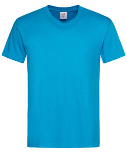 Afbeelding van Stedman T-shirt V-Neck Classic-T SS for him | 314C Ocean Blue | XXL