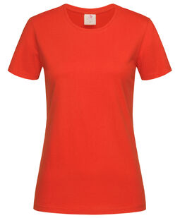 Afbeelding van Stedman T-shirt Crewneck Classic-T SS for her | 172C Brilliant Orange | XXL