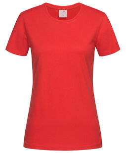 Afbeelding van Stedman T-shirt Crewneck Classic-T SS for her | 186C Scarlet Red | 3XL