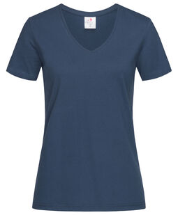 Afbeelding van Stedman T-shirt V-Neck Classic-T SS for her | 289C Navy | XXL