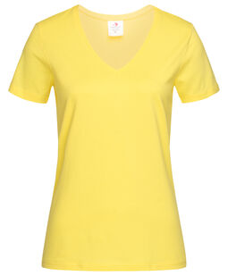 Afbeelding van Stedman T-shirt V-Neck Classic-T SS for her | 106C Yellow | XL
